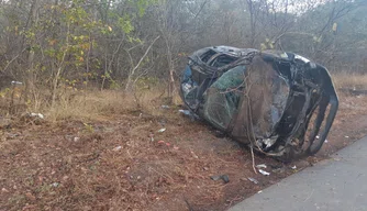 Acidente na BR 343 em Cocal de Telha