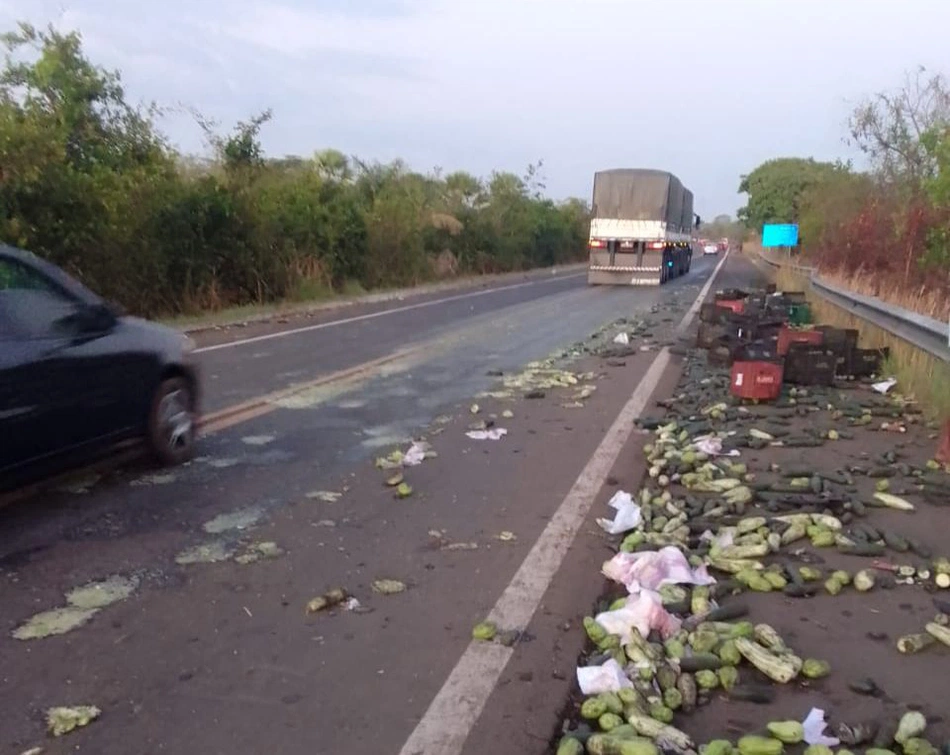 Condutor de Scanea capota na BR-343 em Altos