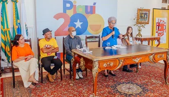 Regina Sousa durante lançamento de festival.