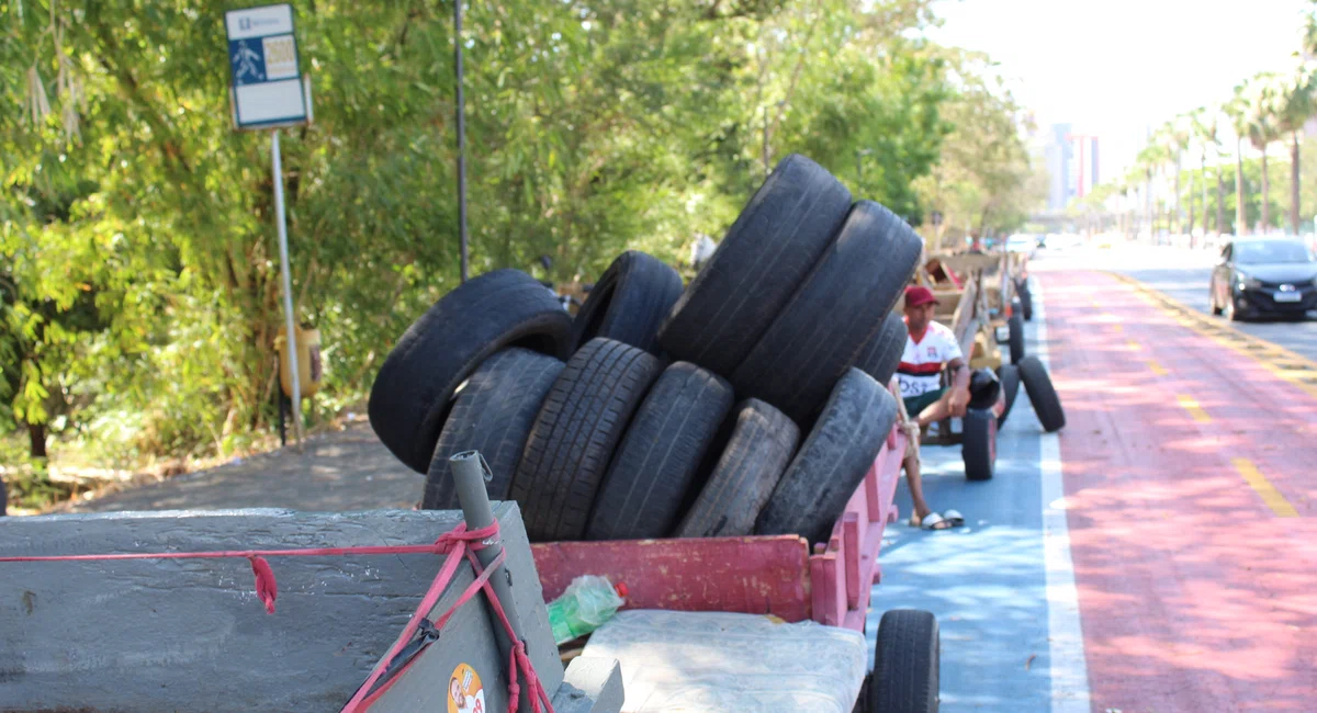 Carroceiros em manifestação