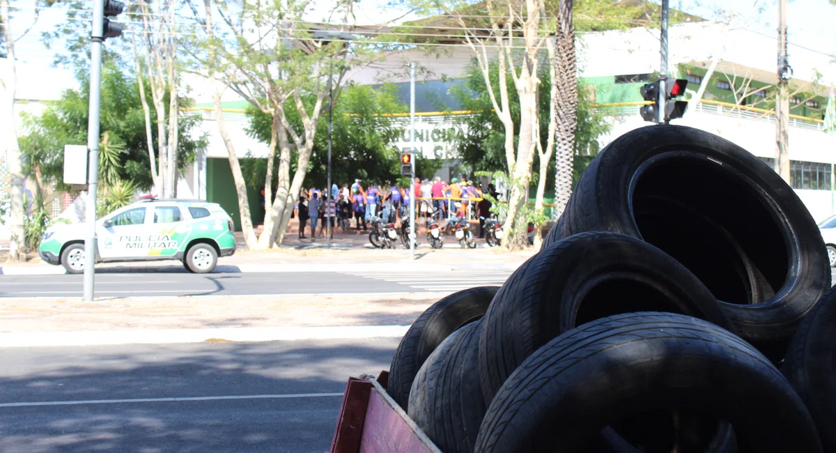 Carroceiros em manifestação