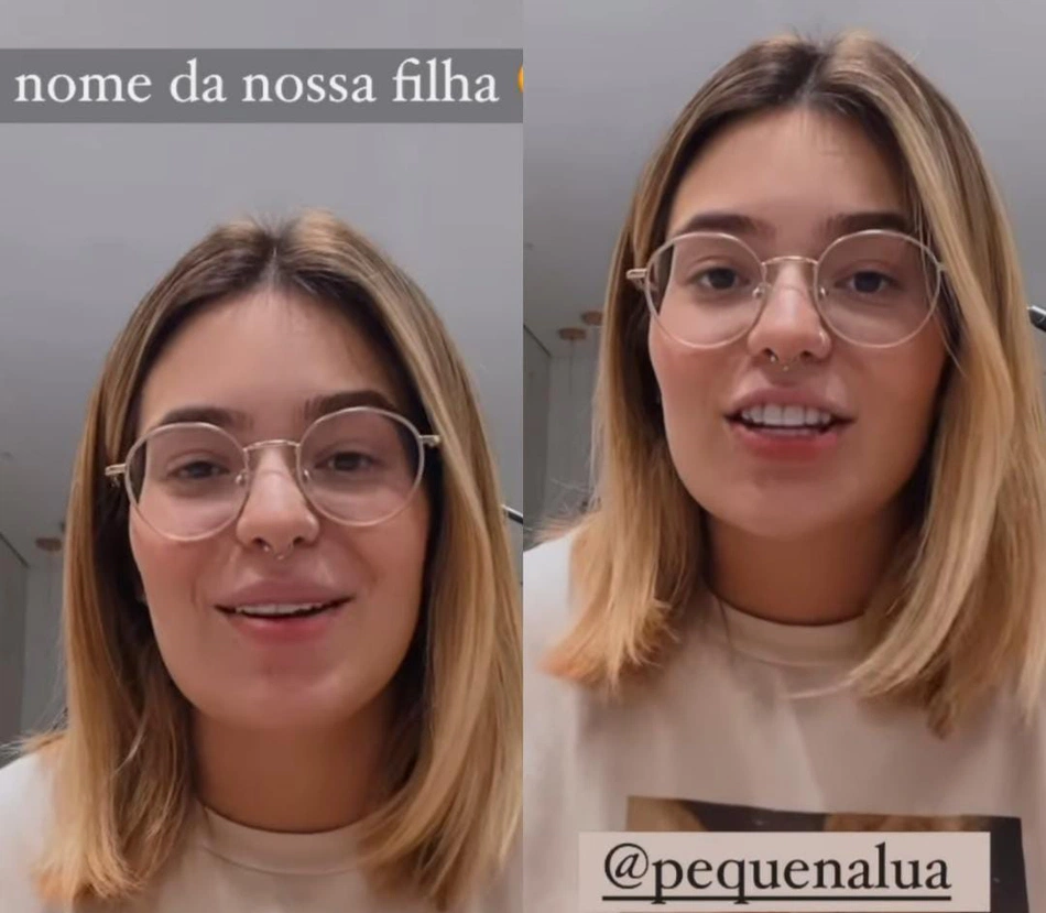 Viih Tube anuncia nome da filha com Eliezer.