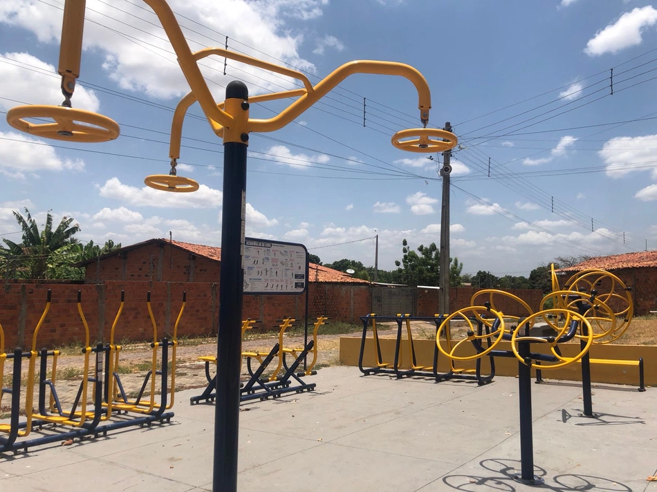 Reformas na praça do Cusduz no bairro Monte Verde em Teresina.