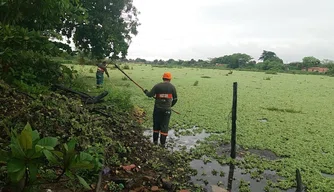 SAAD Norte faz limpeza em lagoas, galerias e canais da zona Norte de Teresina.