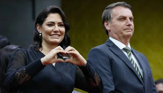 Michelle Bolsonaro e Jair Bolsonaro