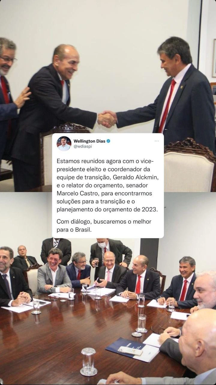 Reunião de transição de governo.