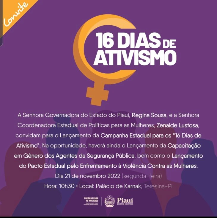 16 dias de Ativismo.