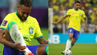 Neymar e Danilo estão fora da fase de grupos da Copa do Mundo