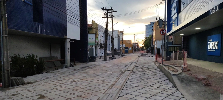 Revitalização de ruas no Centro de Teresina.