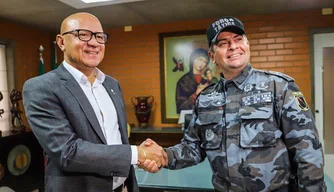 Franzé Silva e o coronel Scheiwann