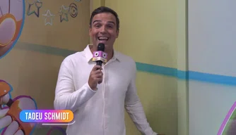 Tadeu Schmidt na Casa de Vidro