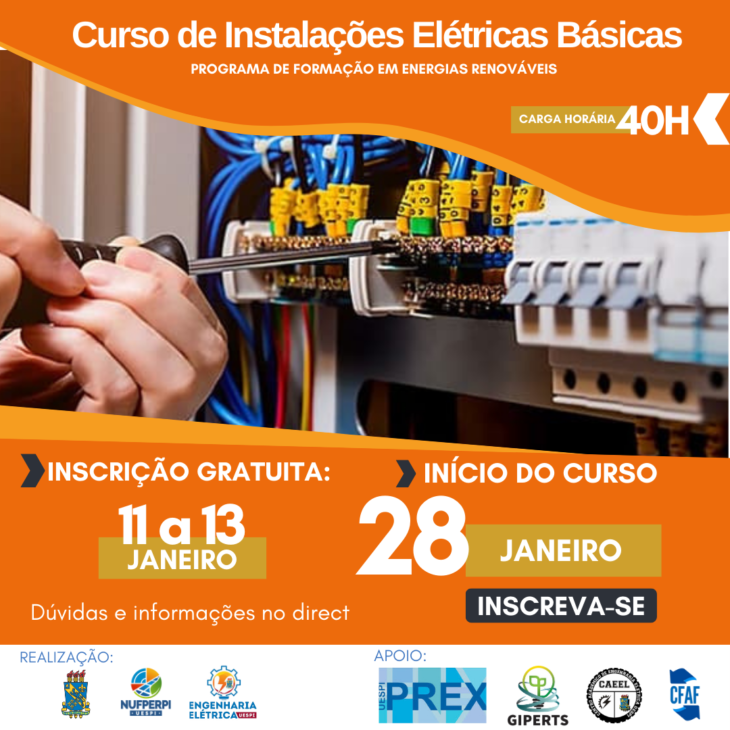 Curso de Instalações Elétricas.