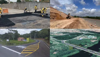 Obras em andamento da Prefeitura de Teresina.