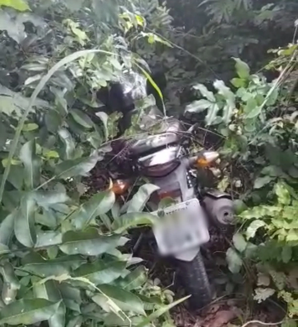 Motocicleta recuperada no loteamento Uruguai em Teresina.