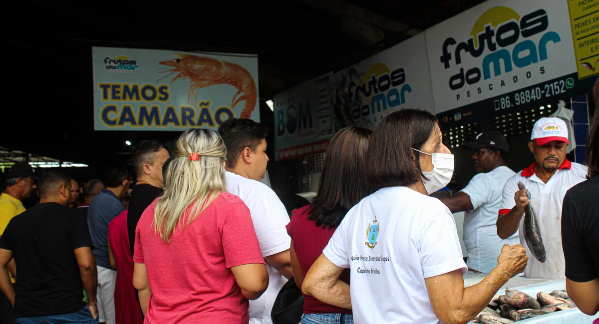 Início da Quaresma no Mercada do Peixe em Teresina