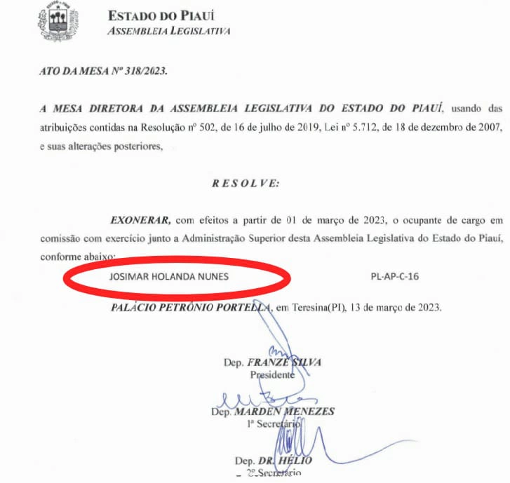 Exoneração da Alepi