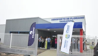 Inauguração do terminal de passageiros do aeroporto de Floriano.