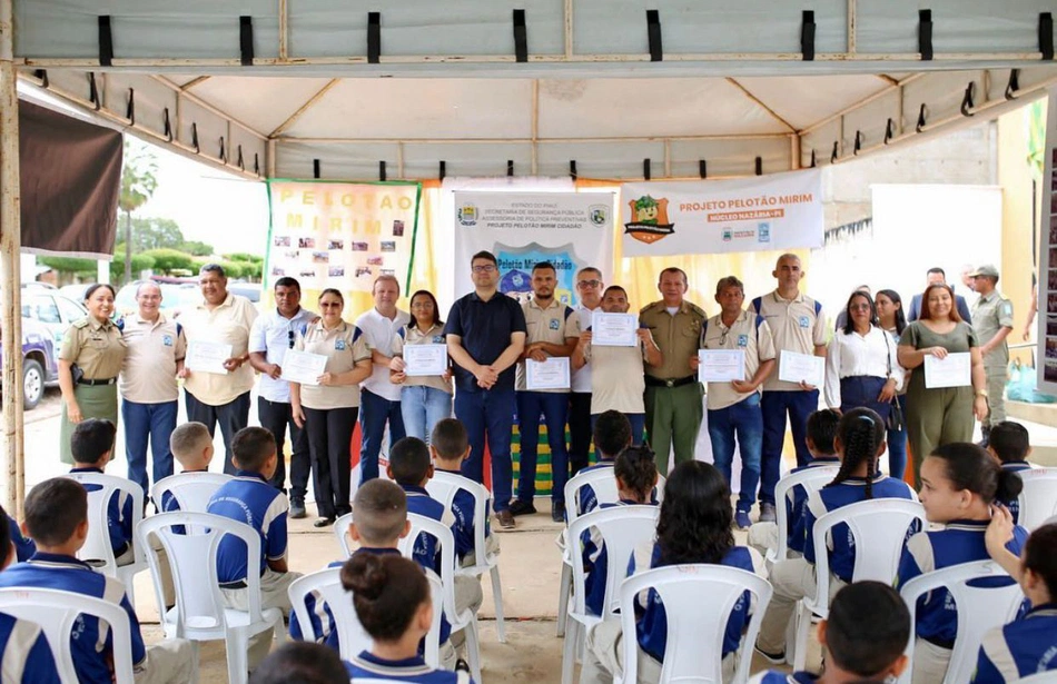 Polícia Militar retoma projeto Pelotão Mirim Cidadão em Nazária