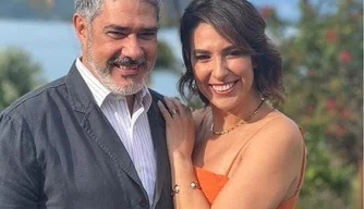 William Bonner e esposa Natasha Dantas.