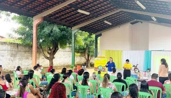 Ação realizada na Escola Municipal Residencial Pedra Mole.