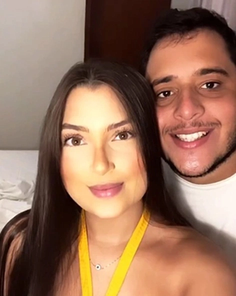 Victoria Soares, estudante agredida, e Matheus Victor.