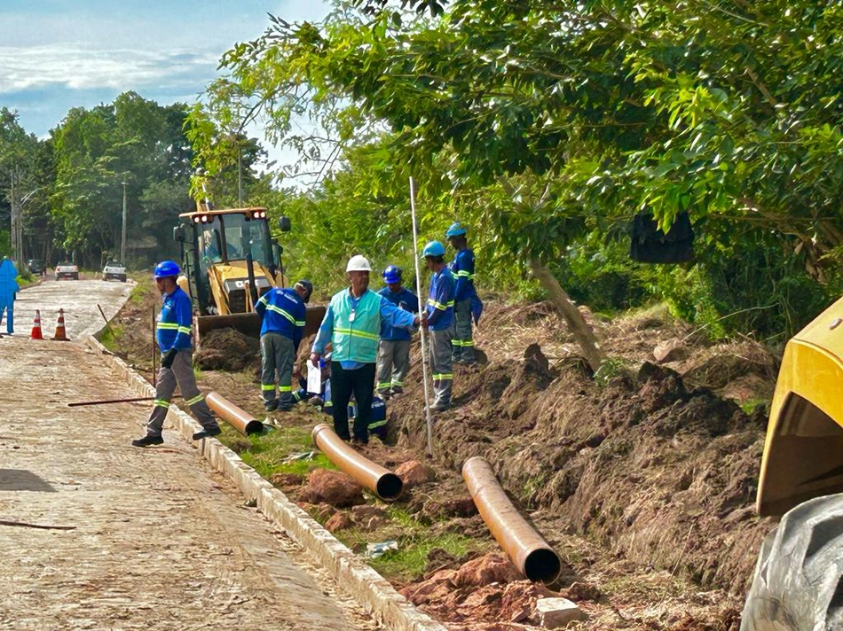 Obras de esgotamento