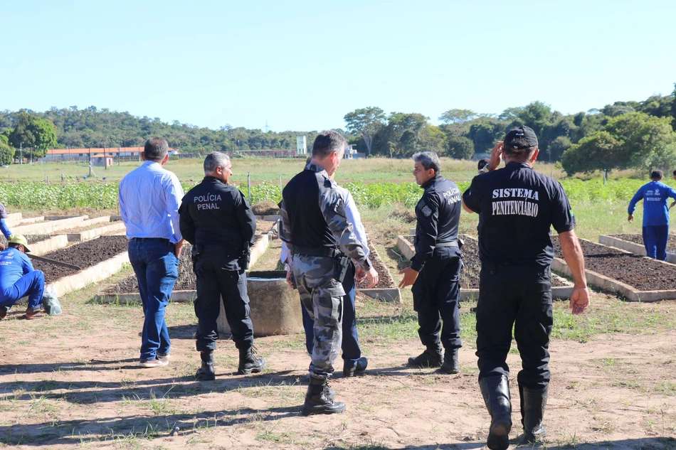 Secretário da Sejus, Coronel Carlos Augusto e Secretário da Sefaz Emílio Júnior.