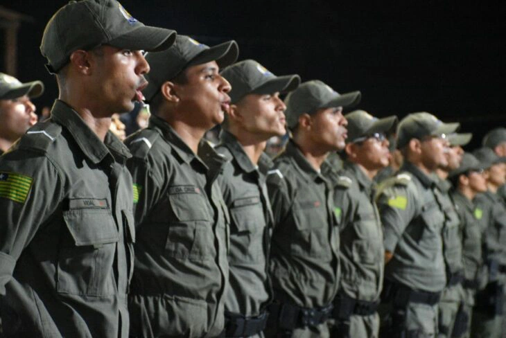 Policiais formandos