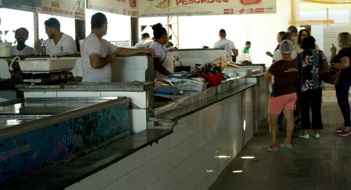 Venda de pescado sofre queda no Mercado do Peixe em Teresina