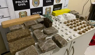 Apreensão de drogas realizada na Operação Cerne V em Picos.