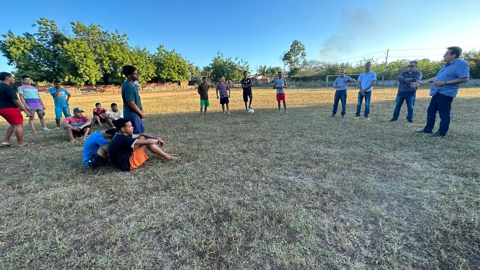 Campo de futebol na zona Rural Norte de Teresina