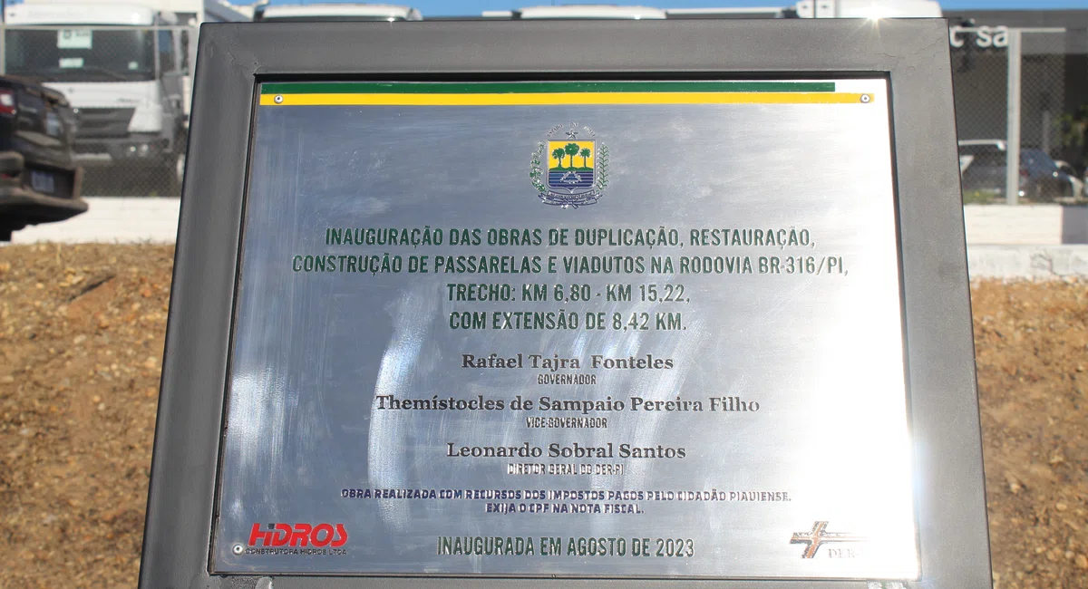 Governador Rafael Fonteles inaugura a duplicação da BR-316