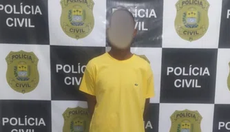 Homem é preso suspeito de roubar motocicleta na zona Norte de Teresina.