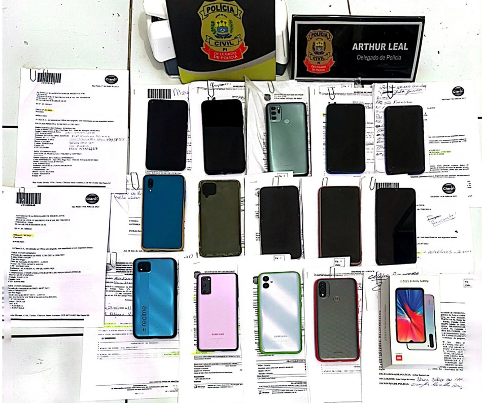 Celulares roubados serão restituídos pelo 9º Distrito Policial em Teresina.