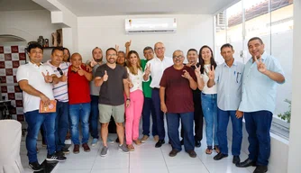 Franzé em reunião com lideranças do Rede Sustentabilidade.