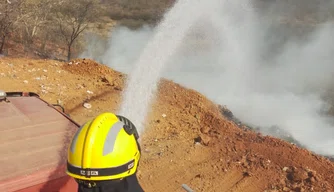 Incêndio na cidade de Germinino.