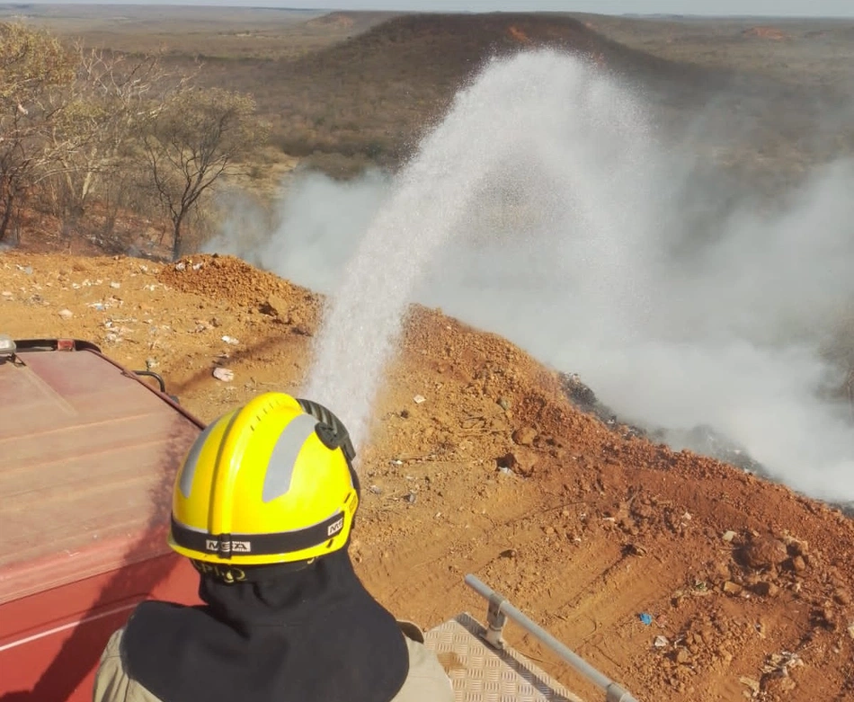 Incêndio na cidade de Germinino.