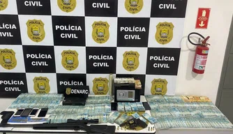 Polícia Civil apreende 171 mil na zona Sul de Teresina