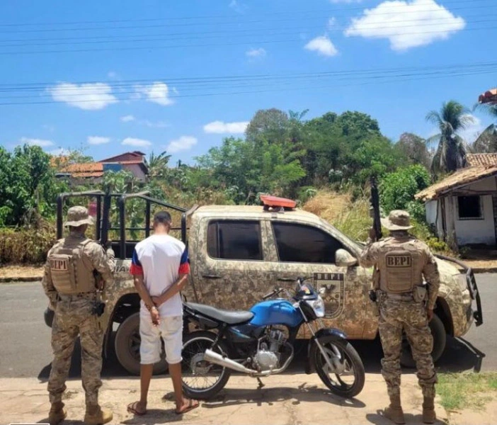 BEPI prende suspeito de adulteração de veículo em Joaquim Pires.