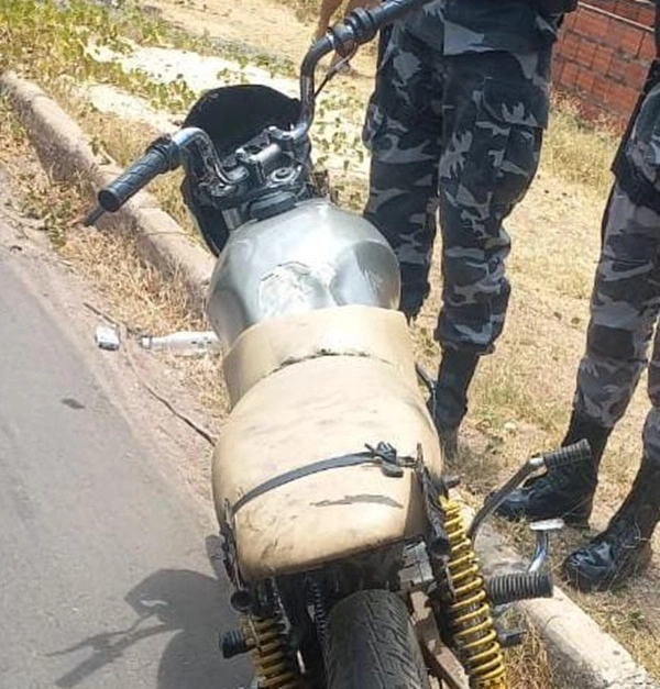 Apreensão realziada no bairro Santa Bárbara em Teresina.