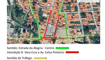 Interdição na Avenida Celso Pinheiro