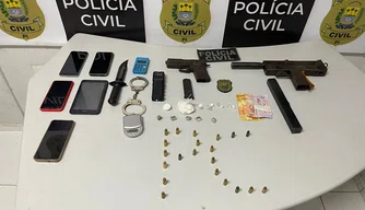 Polícia prende membros de facção com submetralhadora em Teresina