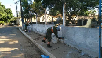 Saad Leste intensificando a limpeza dos cemitérios.