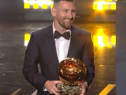 Messi conquista pela oitava vez a Bola de Ouro da France Football