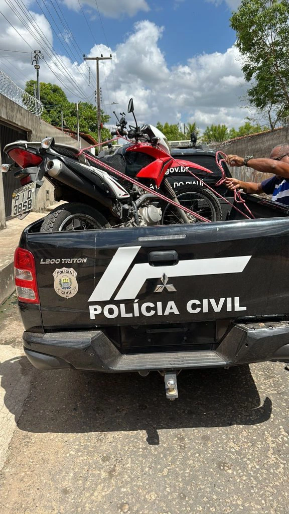 Motos apreendidas pela Polícia Civil