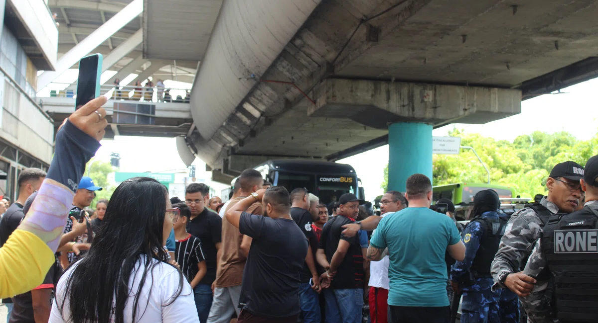 Manifestação no Shopping da Cidade