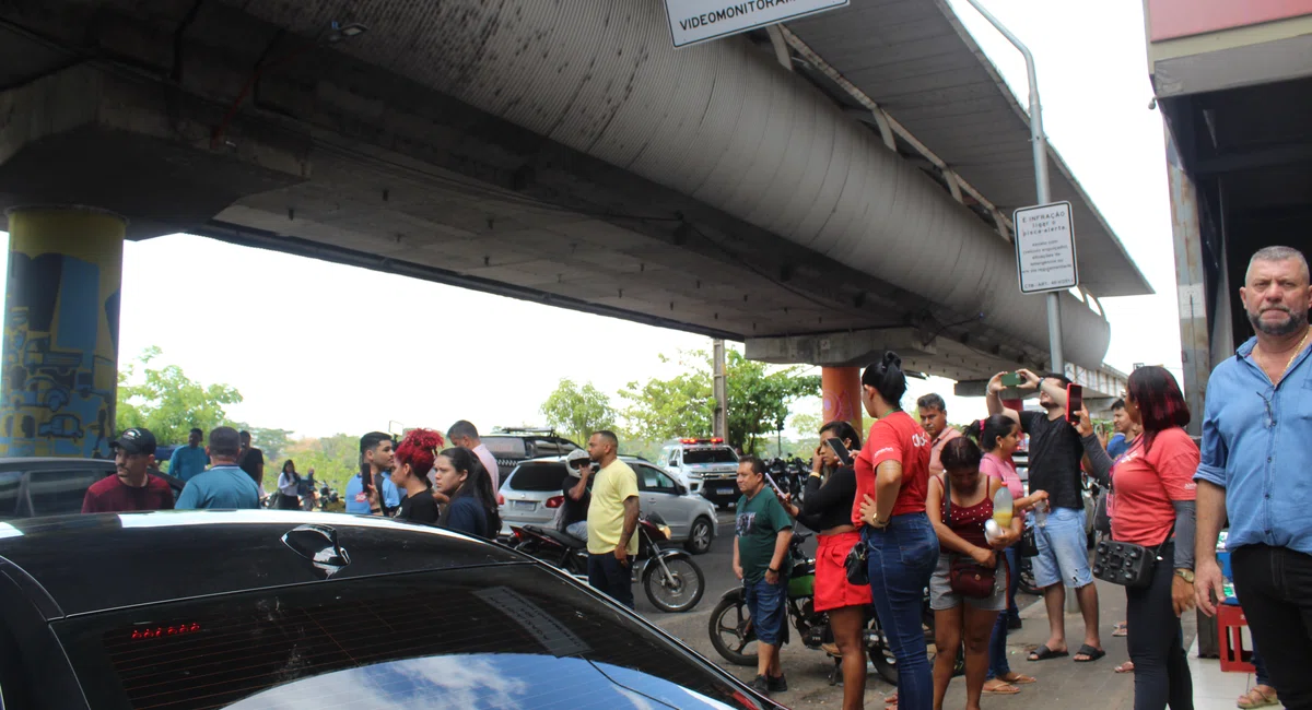 Manifestação no Shopping da Cidade