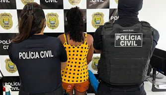 Policia Civil prende mulher em flagrante por trafico de drogas