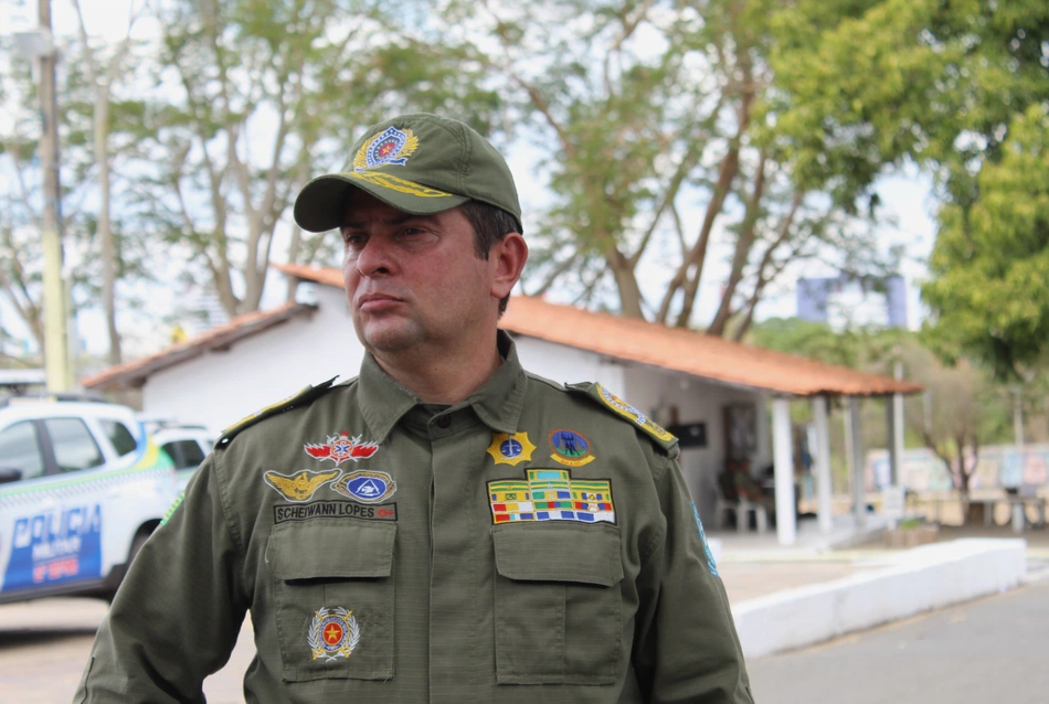 Scheiwann Lopes, comandante da Polícia Militar do Piauí