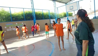 Interclasse na escola Municipal Professora Cristina Evangelista